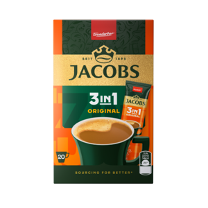 Kavos gėrimas JACOBS Original 3in1,20x12,6g dėžutė