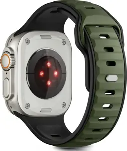 Tech-Protect watch strap IconBand Line Apple Watch 44/45/46/49mm, black/green