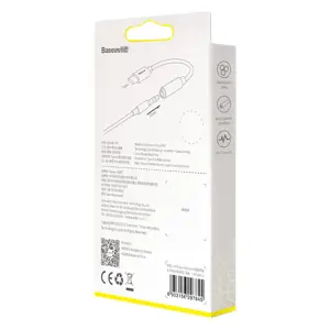 "Baseus L54" ausinių adapteris iš USB-C į 3,5 mm garso lizdą DAC 24 bitų 48 KHz, juodas (CATL54-01) (Juodas)