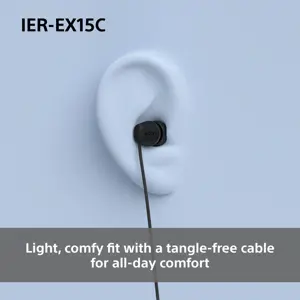 Sony headset IER-EX15C, black