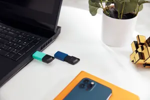 KINGSTON 64GB USB 3.2 Gen 1 DataTraveler Exodia M juoda + mėlyna 2 vnt.
