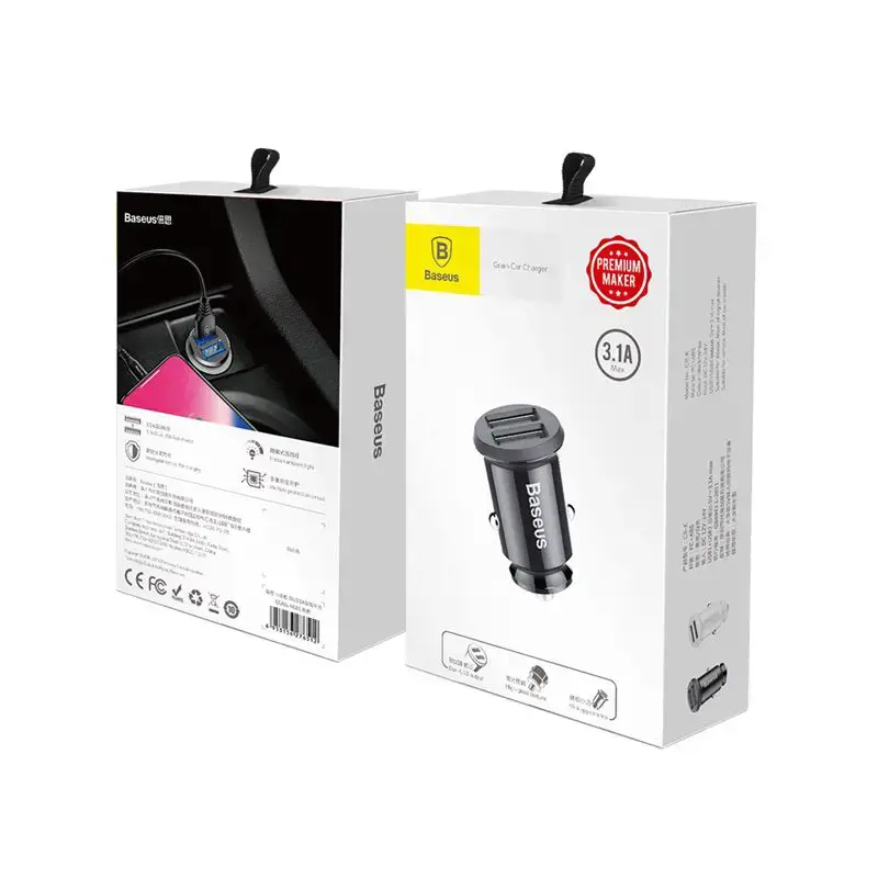 Baseus CCALL-ML01 automobilinis įkroviklis 2x USB | 5V | 3.1A juodas