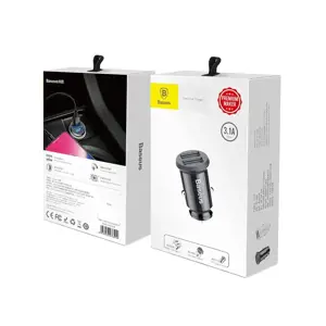 Baseus CCALL-ML01 automobilinis įkroviklis 2x USB | 5V | 3.1A juodas
