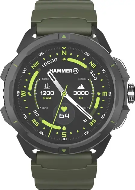 Hammer Watch 2 | Smart watch | AMOLED | 1.5” | Military Edition