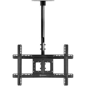 ONKRON Ceiling TV Mount Bracket Height Adjustable for 32 to 80 Inch LED LCD TVs, Black