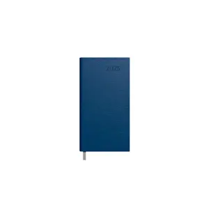 Kalendorius MIDI 2025, 90 x 167 mm, PU, tamsiai mėlyna
