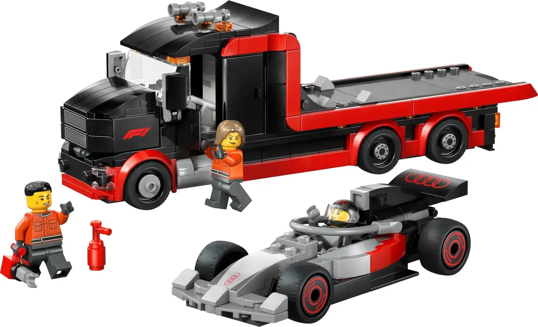 LEGO CITY 60493 F1 Display Truck with Audi F1 Race Car