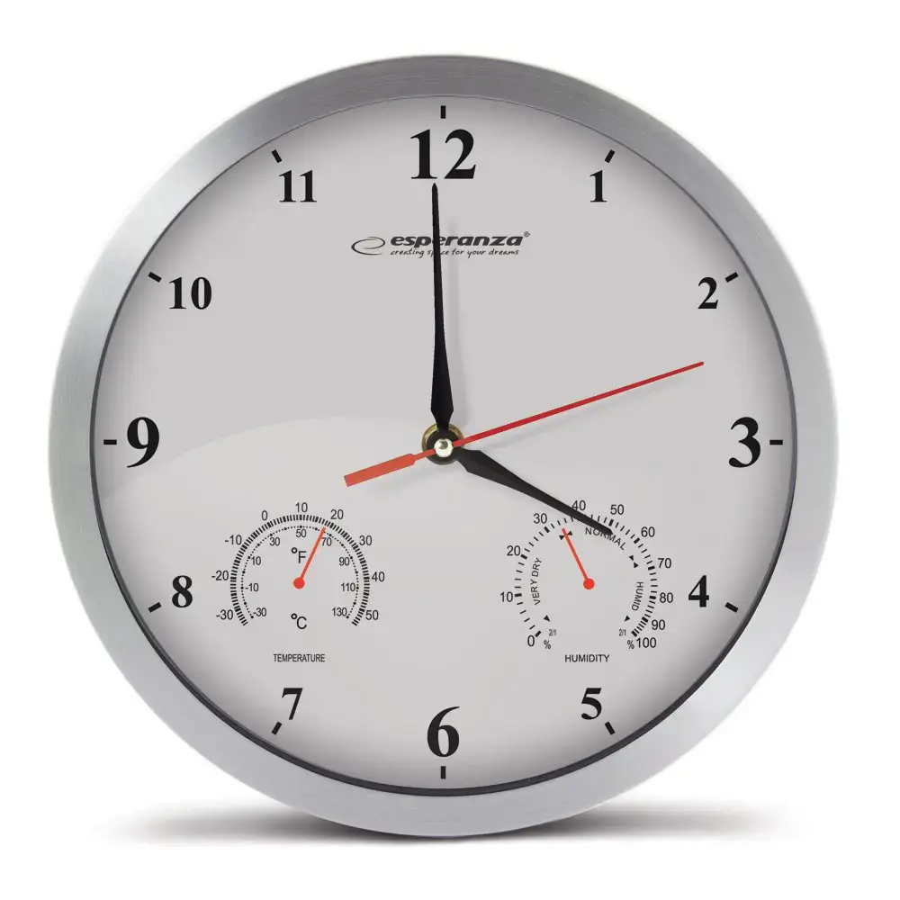 ESPERANZA EHC008W WALL CLOCK WASHINGTON WHITE