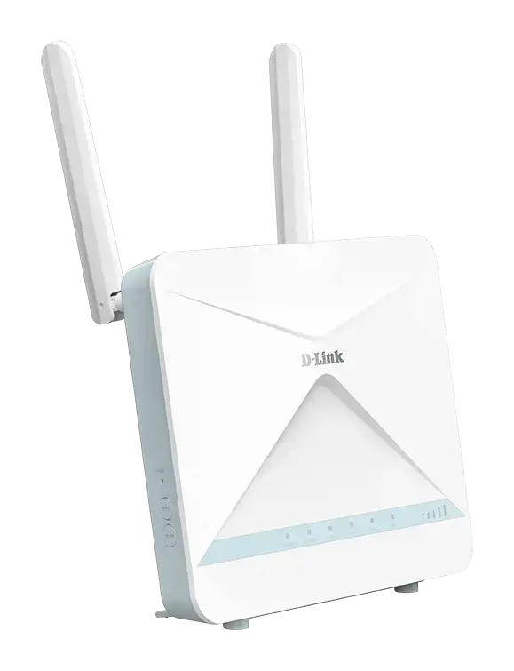 D-Link EAGLE PRO AI AX1500 4G+ išmanusis maršrutizatorius G416, "Wi-Fi 6" (802.11ax), vienos juostos (2,4 GHz), Ethernet LAN, 4G, baltos spalvos, stalinis/polinis maršrutizatorius