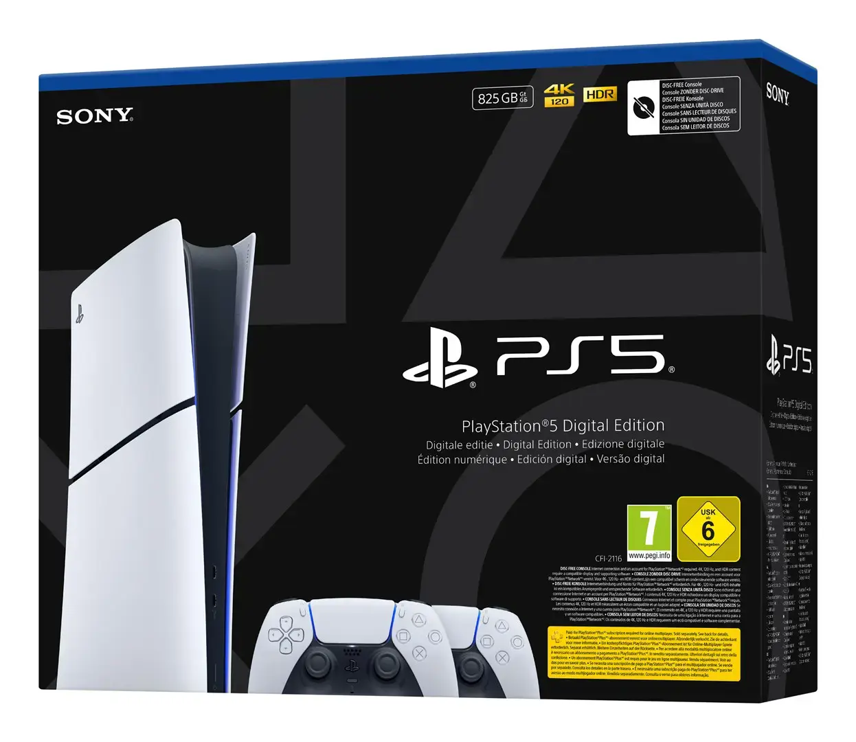 Sony Playstation 5 Slim Digital 825 GB Wi-Fi Black, White