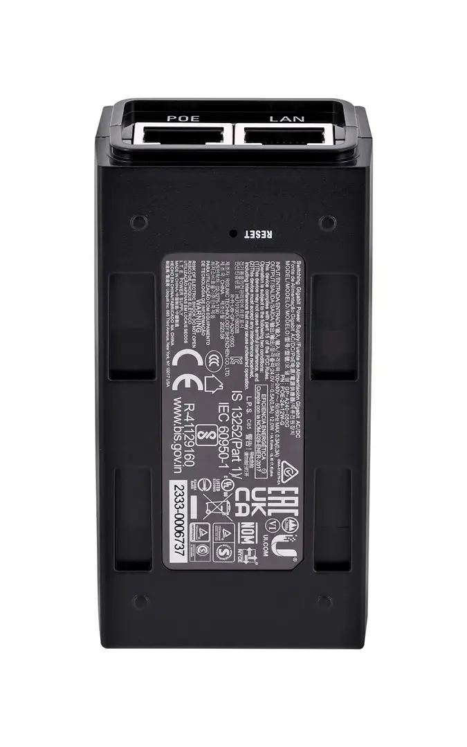 PoE injektorius, 24 VDC, 12 W, Gigabit