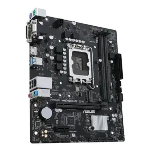ASUS PRIME H610M-R D4, "Intel", LGA 1700, "Intel® Celeron®", "Intel® Core™ i3", "Intel® Core™ i5", "Intel® Core™ i7", "Intel® Core™ i9", "Intel Pentium G", LGA 1700, DDR4-SDRAM, 64 GB