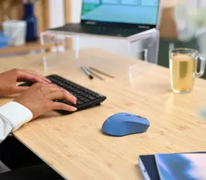 Trust Mydo, Ambidextrous, Optical, RF Wireless, 1800 DPI, Blue