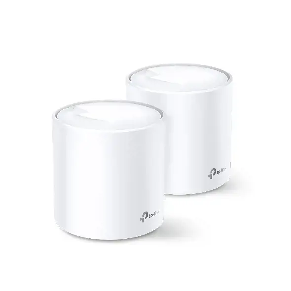 TP-Link Deco X20 (2 vnt.), "Wi-Fi 5" (802.11ac), dviejų dažnių (2,4 GHz / 5 GHz), Ethernet LAN, 4G, baltas, stalinis maršrutizatorius