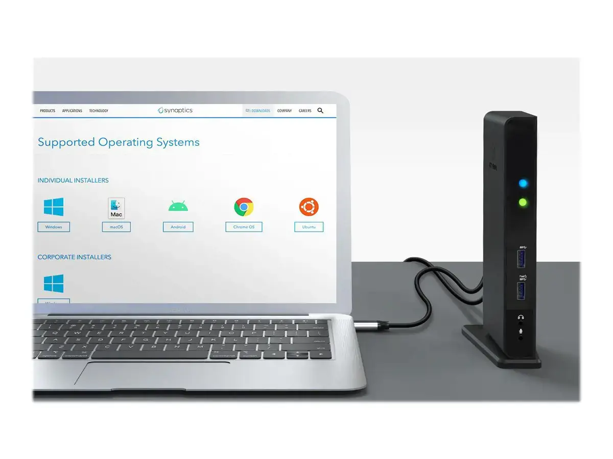 ICYBOX IB-DK2241AC "IcyBox" daugiafunkcinė nešiojamųjų ir asmeninių kompiuterių prijungimo stotelė, 2x USB 3.0, HDMI, juoda