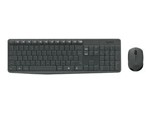 LOGITECH MK235 belaidė klaviatūra ir pelė GREY US INT