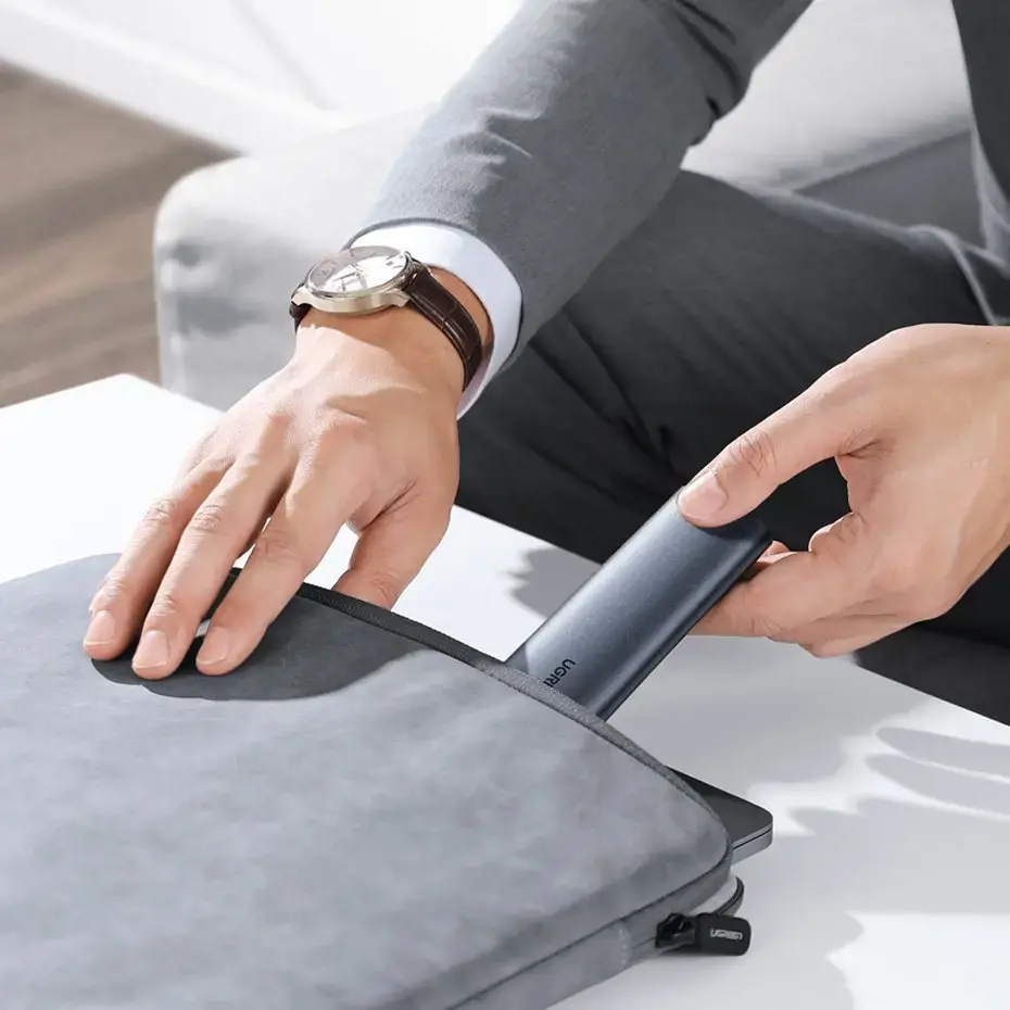 Ugreen 10902, SSD enclosure, M.2, M.2, PCI Express, 10 Gbit/s, USB connectivity, Grey