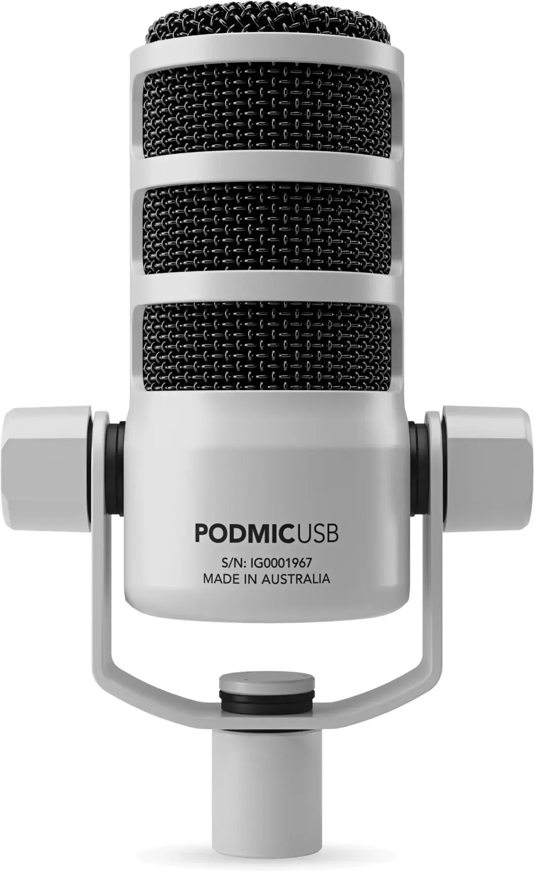 RØDE PodMic USB White - dynamic microphone for podcasting