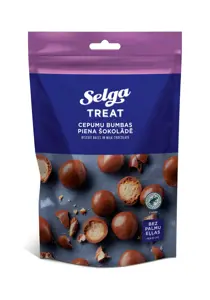 SELGA sausainių rutuliukai pieniniame šokolade, 120g