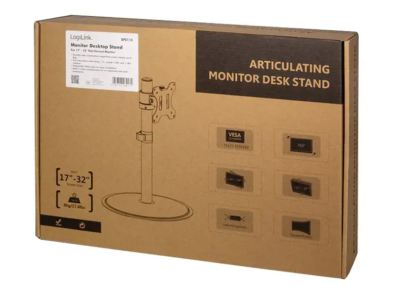 LOGILINK BP0110 Monitoriaus stovas 17-32 colių