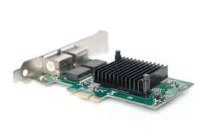 DIGITUS DN-10132 Gigabit Ethernet PCI Express kortelė 2 prievadų 32 bitų žemo profilio laikiklis "Intel" mikroschemų rinkinys