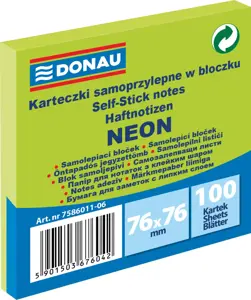 Lipnūs lapeliai 76x76, neon žali