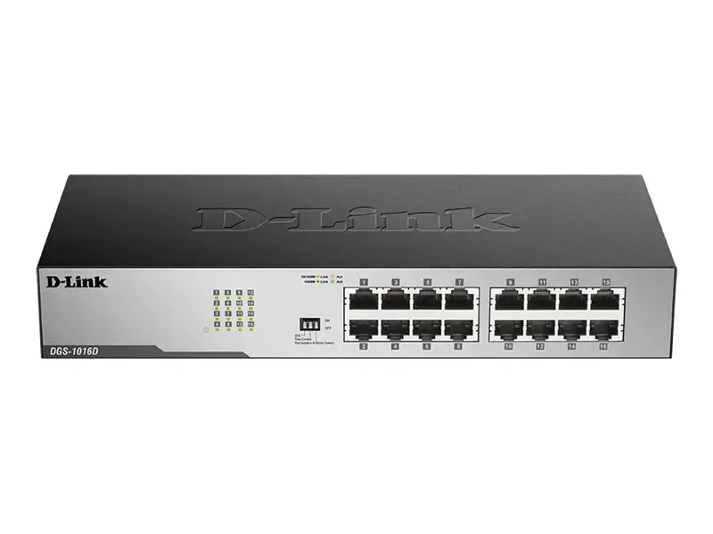 D-Link DGS-1016D/E, nevaldomas, dvipusis, montuojamas į stovą