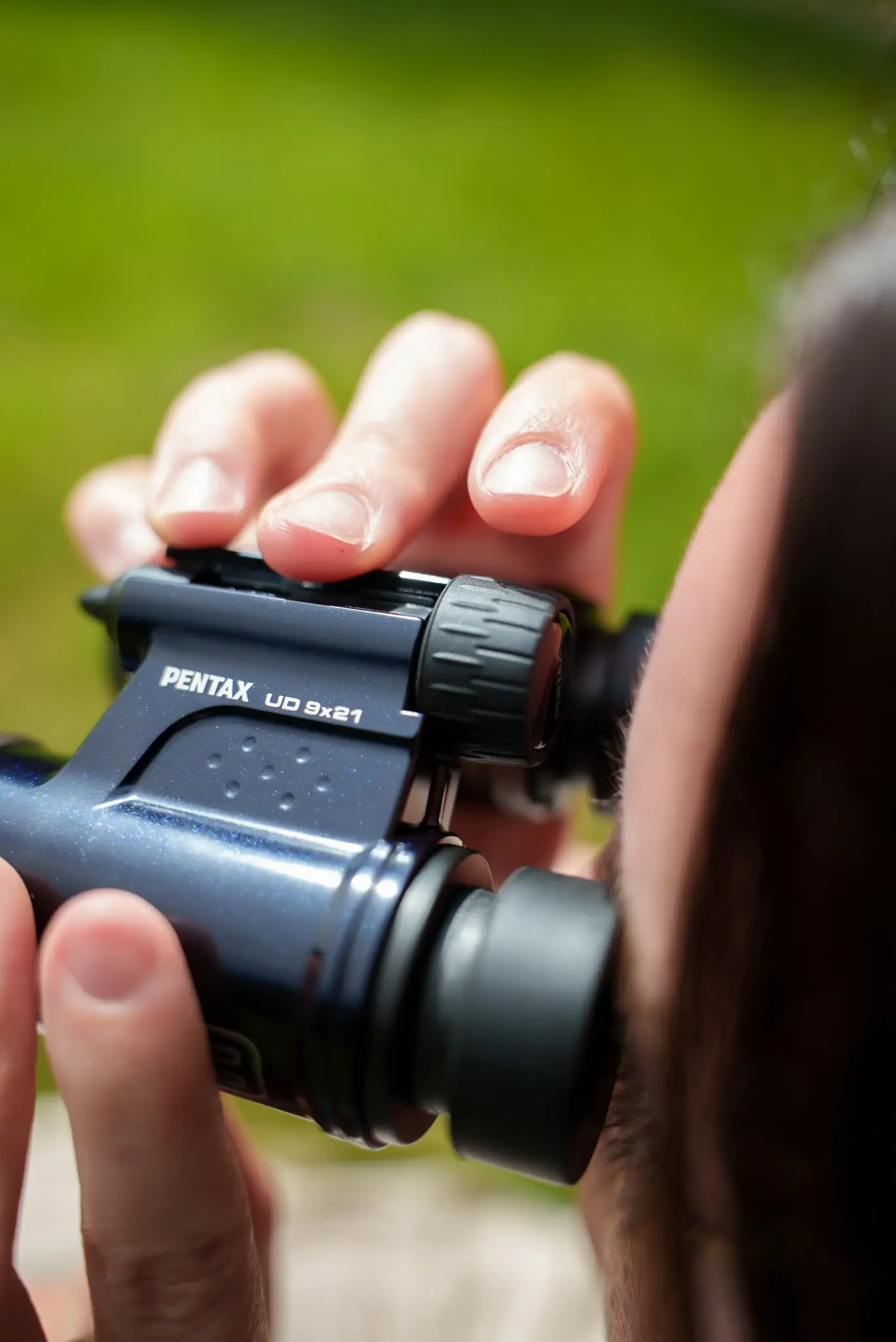 "Pentax" žiūronai UD 9x21, rožinės spalvos