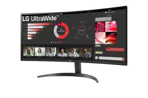 LCD Monitor LG 34" Curved/21 : 9 Panel VA 3440x1440 21:9 100 Hz 5 ms Tilt 34WR50QK-B