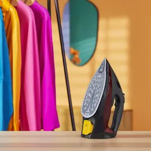 "Philips" 7000 serijos DST7022/40, garinis lygintuvas, "SteamGlide Plus" padas, 2 m, 250 g/min, juodas, raudonas, 50 g/min