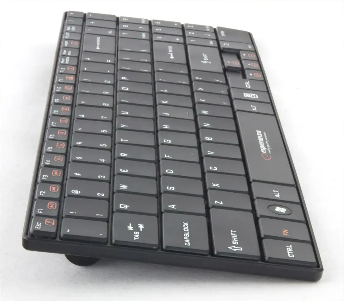 "Esperanza EK122K" RF belaidė QWERTY klaviatūra, juoda