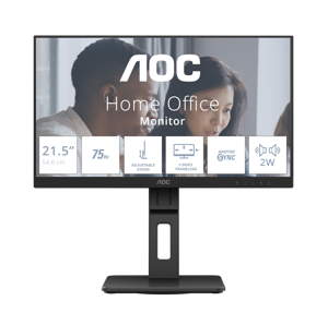 AOC E2 22E2UMF, 54.6 cm (21.5"), 1920 x 1080 pixels, Full HD, LED, Black