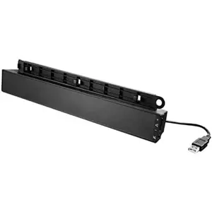 "Lenovo" USB garso juosta, 2.0 kanalai, 2,5 W, 70 dB, juoda, kompiuteris, laidinė