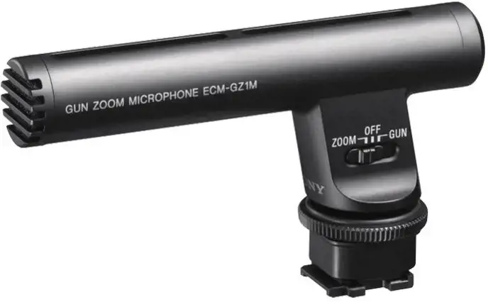 Sony ECM-GZ1M, Skaitmeninio fotoaparato mikrofonas, laidinis, juodas