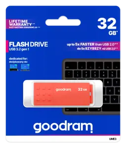 GOODRAM UME3-0320O0R11 GOODRAM atmintinė USB UME3 32GB USB 3.0 oranžinė