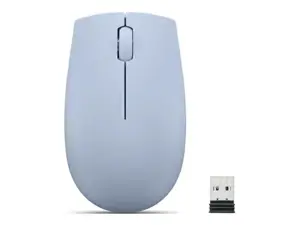 Lenovo 300 Wireless Compact Maus Kabellos Optisch Blau 3 Tasten 1000 dpi, Ambidextrous, Optical, RF Wireless, 1000 DPI, Blue