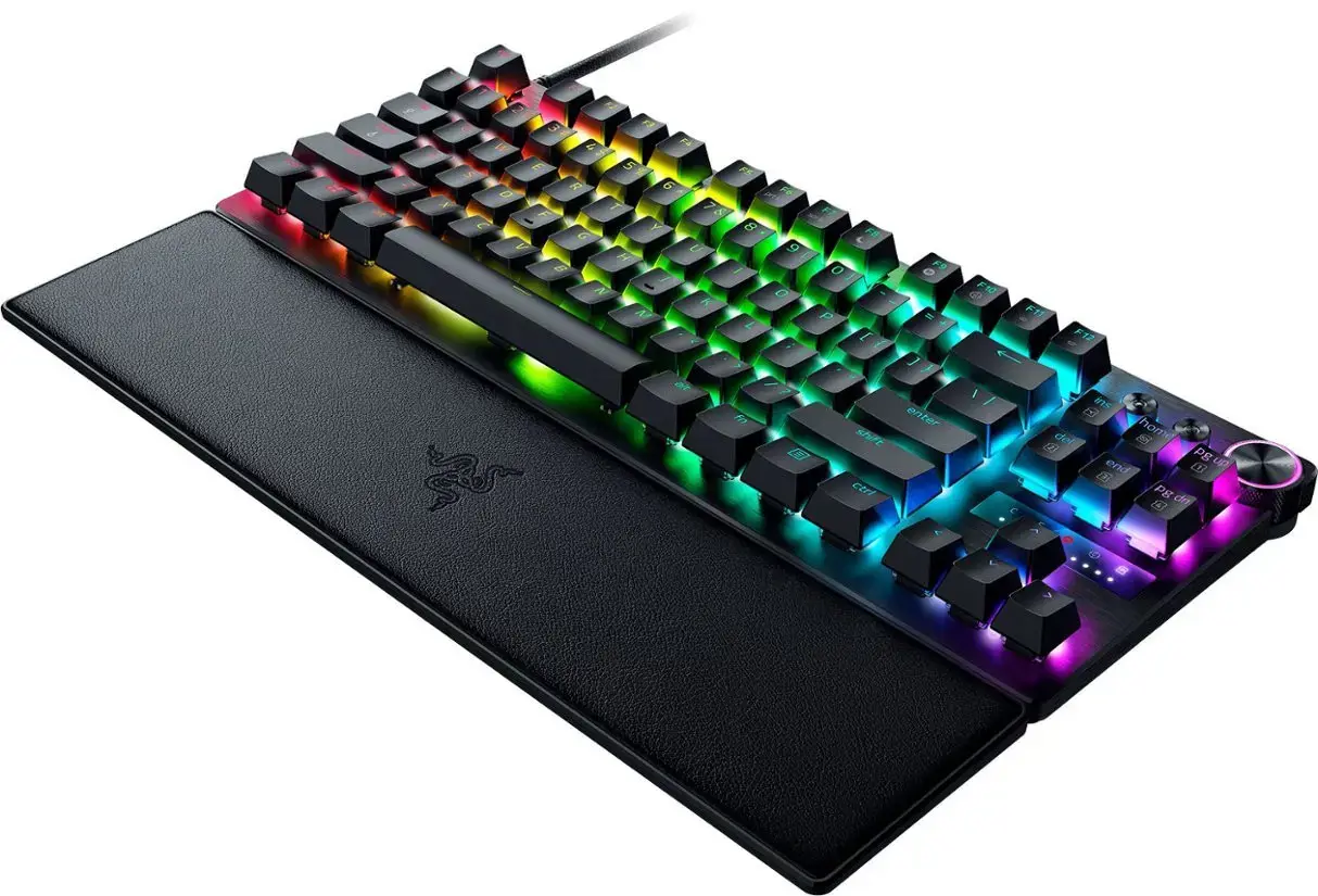 "Razer" žaidimų klaviatūra "Huntsman V3 Pro Tenkeyless Wired Nordic Analog Optical" juoda