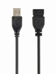 GEMBIRD CCP-USB2-AMAF-0.15M Gembird USB 2.0 A- A lizdas 0,15 m ilgio juodas kabelis