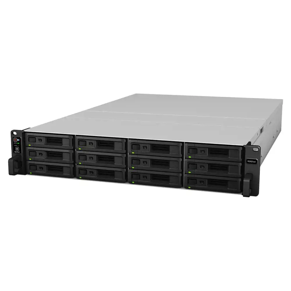 SYNOLOGY RS3621xs+ 12 lizdų NAS-RackStation D-1541 8 branduolių 2,1 GHz 8 GB DDR4 2xUSB 3.2 Gen 4xRJ-45 2x10GbE RJ-45 2xišplėtimo prievadai