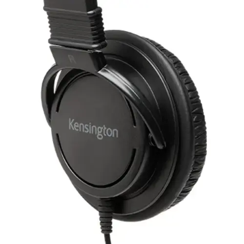 "Kensington Classic USB-A" ausinės su mikrofonu, laidinės, skambučiai / muzika, 163 g, ausinės, juodos spalvos