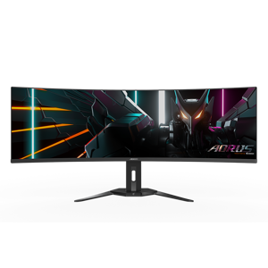 GIGABYTE AORUS CO49DQ OLED Curved Gaming Monitor - 5120x1440(DQHD), 1800R, 144Hz, 0.03ms, KVM, Free…