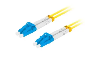 LANBERG fiber optic patchcord SM LC/UPC-LC/UPC duplex 1m LSZH g657a1 3.0mm yellow