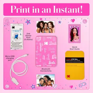 Kodak x Barbie photo printer Step Slim 2