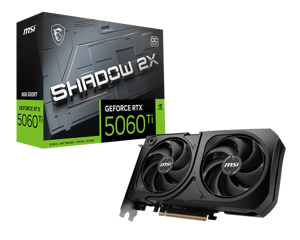 MSI GeForce RTX 5060 Ti 8G SHADOW 2X OC PLUS Bulk Pack | NVIDIA | 8 GB | GeForce RTX 5060 Ti | GDDR…