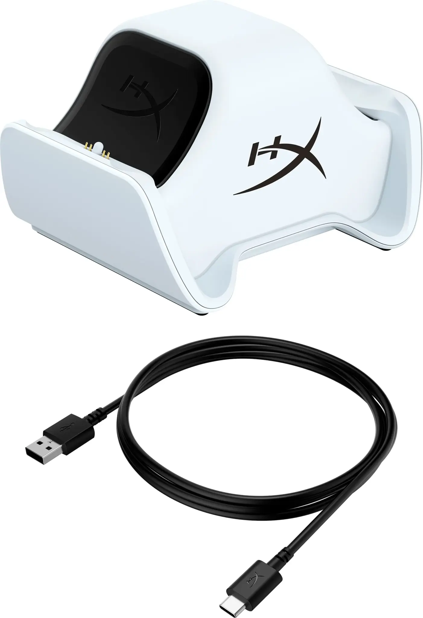 "HyperX CHARGEPLAY DUO PS5", "PlayStation 5", įkrovimo stovas, juodas, baltas, 5 V, 2 A, 6 val.