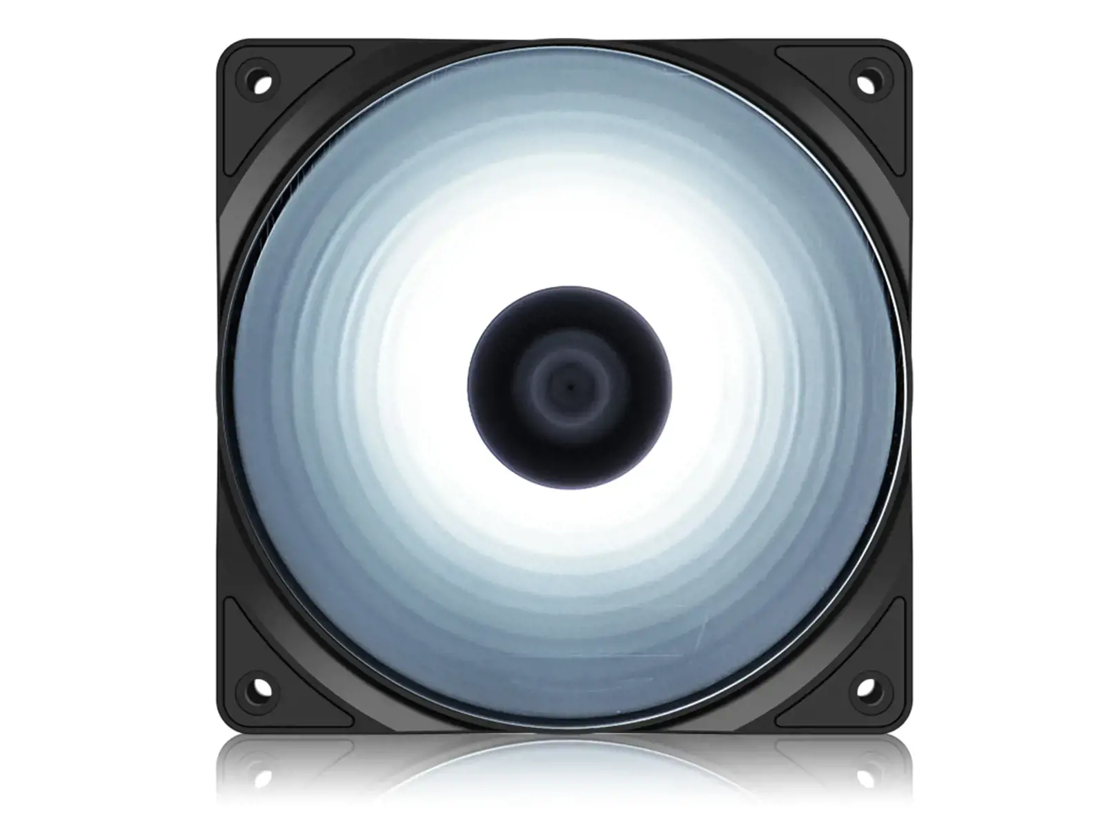 "DeepCool RF120W", ventiliatorius, 12 cm, 1300 aps./min, 21,9 dB, 48,9 cfm, juodas, permatomas