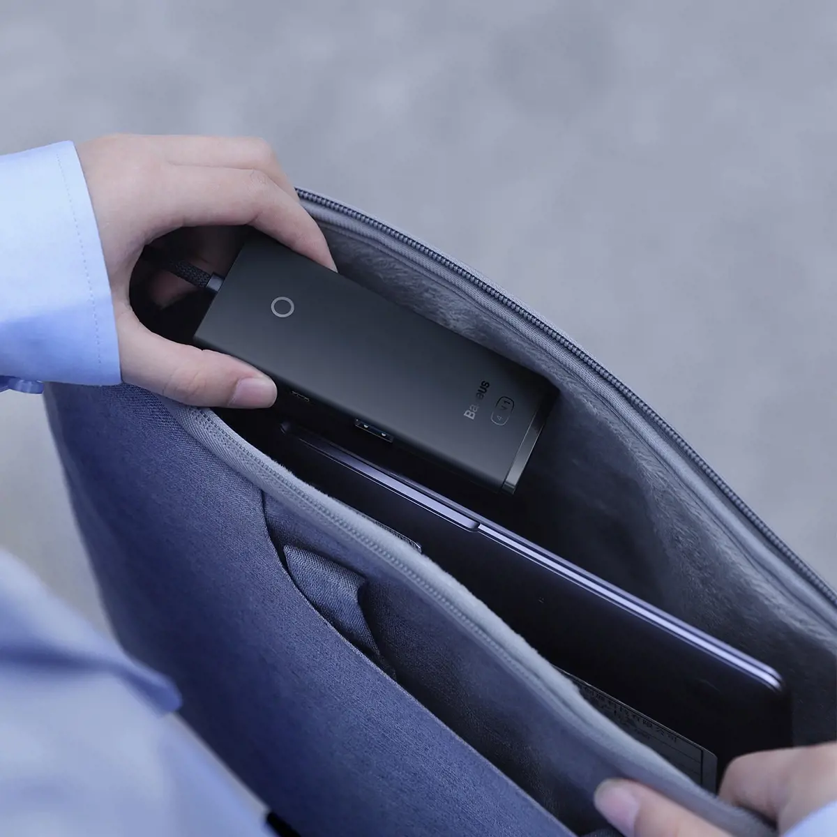 Baseus Lite Series Hub 4in1 USB-C to 4x USB 3.0 + USB-C, 1m (Black)