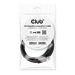 CLUB3D MINI DP TO DP 1.2 HBR2 CABLE 2m