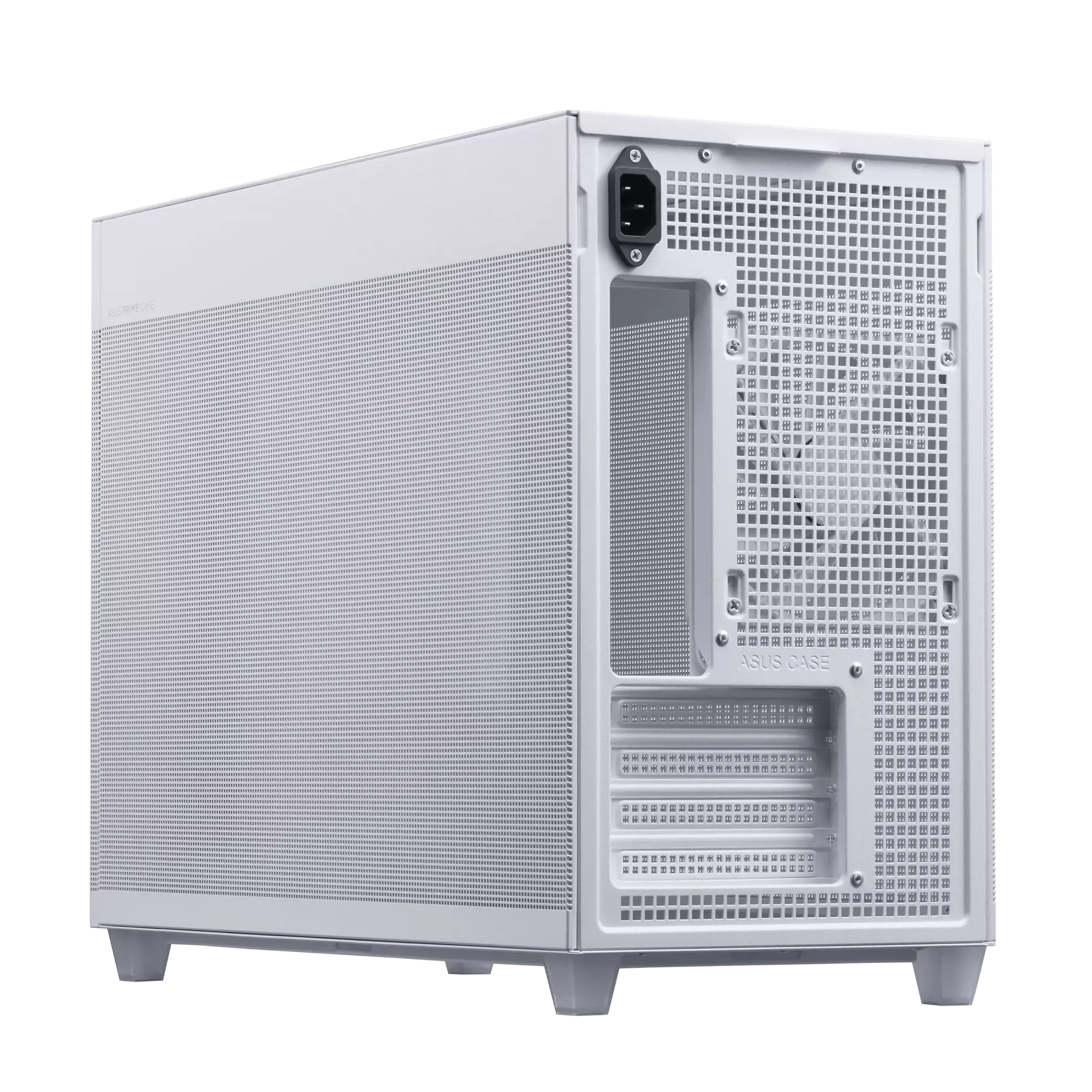ASUS Prime AP201 MicroATX, Mini Tower, kompiuteris, baltas, micro ATX, Mini-ITX, 17 cm, 33,8 cm