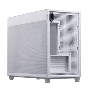 ASUS Prime AP201 MicroATX, Mini Tower, kompiuteris, baltas, micro ATX, Mini-ITX, 17 cm, 33,8 cm